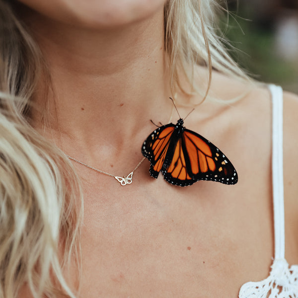 Monarch Butterfly Necklace – Hazel Lane Boutique