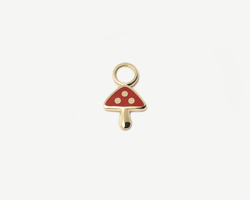 Mushroom Enamel 3 Dot Charm (Single)