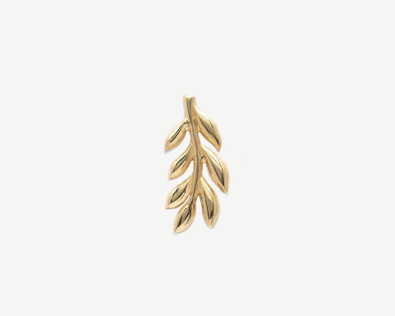 Sage Leaf Earring (Single)